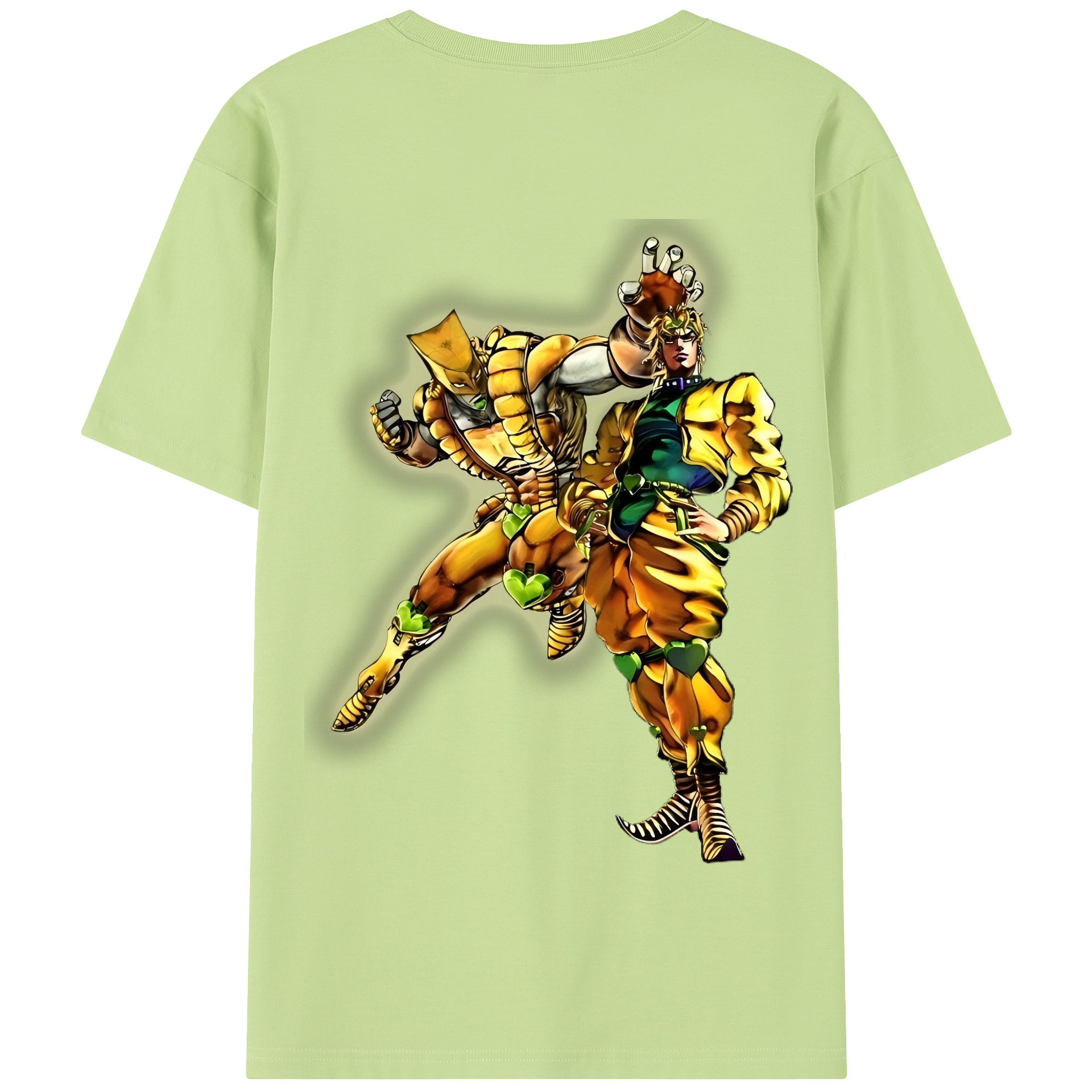 （画像用） ジョジョの奇妙な冒険 ディオ?ブランドー JoJo's Bizarre Adventure Dio Brando 綿100％半袖Tシャツ（背面プリント）